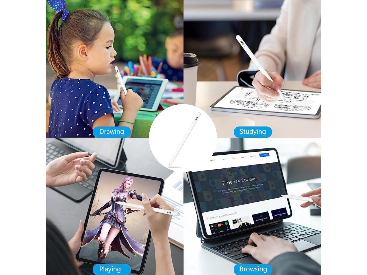 Stylus Pen for iPad 9th&10th Gen, ipad pencil with Palm Rejection,Apple Pencil for (2018-2023) iPad Pro 11/12.9, iPad 8th/7th Gen, iPad Air 5th/4th Gen, iPad Mini 6th/5th -for Painting Sketching