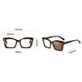 thumbnail image 2 of Women Thick Photochromic Brown Reading Glasses Men Oversized Square Presbyopia Glasses UV Tortoiseshell Readers Eyeglasses Freame, 2 of 7