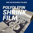 thumbnail image 4 of 16" x 2,620ft Higher Performance Irradiated POF CF Shrink Film, 100 gauge, 4 of 5