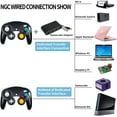 thumbnail image 2 of DAMAIE Manette Gamecube, Manettes Filaires Manette Classique Lot de 2 Joystick pour Nintendo et Console Wii Télécommande de Jeu, 2 of 7