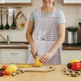 thumbnail image 5 of Floral Print Kitchen Apron Waterproof Cooking Apron with Phone Pocket Adjustable Oil-Resistant Baking Apron Stylish Protection, 5 of 6