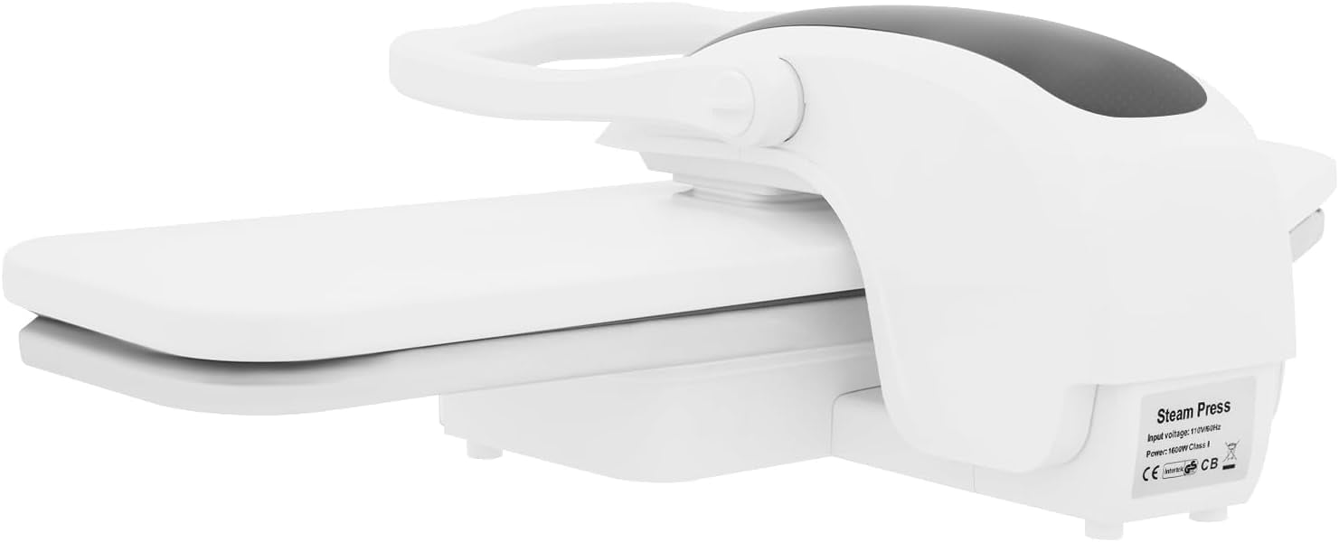 Miumaeov 36" Large Steam Iron Press, 1600W 110V Intelligent Steam Fabric Pres Machine w/Touch Screen & Voice Prompts for Sheets Curtains Clothe
