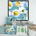 thumbnail image 3 of Wild Spring White Chamomile Flowers 16 in x 16 in Framed Painting Canvas Art Print, by Designart, 3 of 4