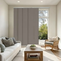 Chicology Adjustable Sliding Panel Blinds. Dried Sage, 46"-86"W X 0"-96"H