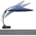 thumbnail image 4 of GRANDPATIO 12 ft Deluxe Aluminium Patio Umbrella with Base, Large Offset Outdoor Umbrella, Navy Blue, 4 of 6