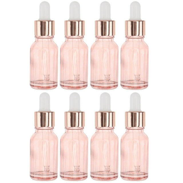 8 Pcs Bouteilles d'Huiles Essentielles Petites Bouteilles Compte-Gouttes Bouteilles Compte-Gouttes de Parfum Bouteilles Compte-Gouttes en Verre Portables