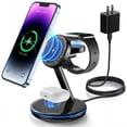 thumbnail image 1 of Estación de carga 3 en 1 para dispositivos Apple Soporte de cargador rápido Mag-Safe de 18 W Estación de carga inalámbrica magnética para iPhone16 15 14 13 12 Pro/Pro Max/Plus/Mini AirPods 2/3/Pro iWa, 1 of 5