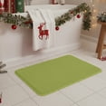 thumbnail image 4 of Vfedsrsge Non Slip Bath Mat 16x24, Super Absorbent Microfiber Velvet Fleece Bathroom Rug, Quick Dry Machine Washable Green Floor Mat for Tub Shower Laundry Room RV Ki-ds Elderly, 4 of 7