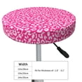 thumbnail image 4 of Kdxio Leopard Print Stool Covers Round,Stretch Round Bar Stool Covers Washable Bar Stool Cushion Slipcover for 12-15 Inch Chair, 4 of 7