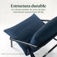thumbnail image 4 of Silla de Metal Zinus Ada con Cojines de Memory Foam Color Azul Marino, 4 of 6