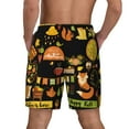 thumbnail image 3 of Kdxio Hello Fall Print Men'S Swim Trunks With Compression Liner 7 Inch Inseam Quick Dry Swim Shorts, 3 of 7