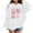 White, variant on WOYY Toddler Girl's 2026 New Year Hoodie Loose Fit Comfy Hooded Sweatshirt, Sizes 2-3T