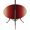 Khaki Red Black, variant on Round Outdoor Tablecloth with Umbrella Hole and Zipper, Burnt Orange Grey Ombre Tablecloth with Elastic Waterproof, Farmhouse Gradient Minimalist Patio Table Covers for 45" - 54" Picnic Pool Tables