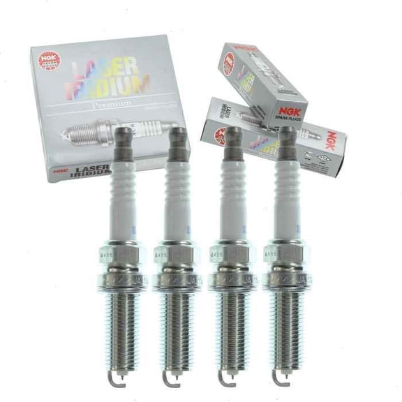 4 pc NGK Laser Iridium Spark Plugs compatible with Mazda 3 2.0L 2.5L L4 2012-2020