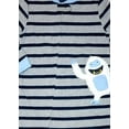 thumbnail image 2 of Carter's Yeti, Abominable Snow Monster Striped Fleece Footed Pajama Sleeper, Size 3T, 2 of 2