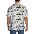 thumbnail image 3 of Wukai Lion Hippo Elephant On The Car Men's Casual Short-Sleeve Button Down Shirt,Cuban Shirts for Men,Mens Short Sleeve Dress Shirts-Large, 3 of 5