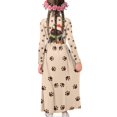 thumbnail image 4 of DISNIMO Christmas Cat Dress for Girls 5-6 Birthday Party Dresses for Girls Long Sleeve Dress with Pockets Kids Crew Neck Dress Long Sleeve Frock for Kids Dress Long Sleeve Casual Dress, 4 of 7