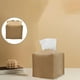 thumbnail image 5 of Porta pañuelos con soporte de almacenamiento de cuero, contenedor decorativo moderno portátil Amarillo, 5 of 9
