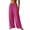 Hot Pink, variant on Ladies Loose Comfortable Solid Straight Leg No Pocket Daily Casual Pants