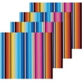 thumbnail image 2 of SKYSONIC Mexican Serape Blanket Stripes Cotton Washcloths Set of 4, Highly Absorbent Soft Fingertip Towel for Bathroom, Gym, Hotel and Spa, 12 x 12 Inch, 2 of 7