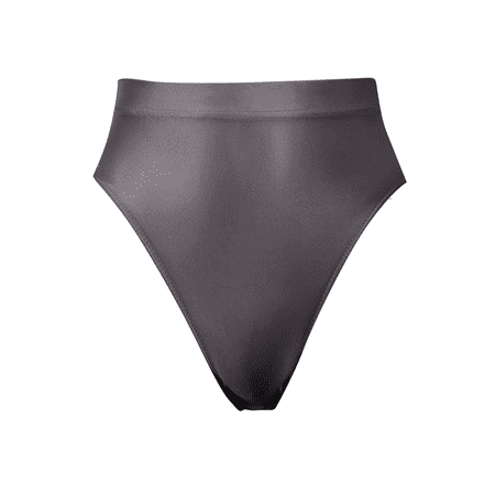 Fulorrnie Underwear for Women High Waisted Seamless Comfort Breathable Panties Thong Stretchable Banded Waist Elastic Panty  Grey  XXL