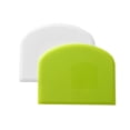 thumbnail image 2 of 2 piezas raspador de masa cuenco cortador de masa de plástico seguro para alimentos banco Flexible raspadores de alimentos multiusos para pan blanco, verde, 2 of 5
