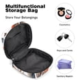 thumbnail image 4 of 1Pc Cute Period Bag Menstrual Cup Pouch, Large Storage Bag Sanitary Purse for Sanitary Napkin Pads, Watercolor Fall Flowers Branches Orange Leaves Red Berries Pads Organizer for Girls Women, 4 of 6