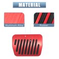 thumbnail image 5 of 3 Pcs Red Anti Slip No Drilling Aluminum Alloy Pedal Covers Foot Rest Pedal Pads for Mazda 2 3 6 CX-3 CX-5 CX-9, 5 of 6