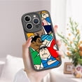 thumbnail image 1 of "Mantenga su iPhone seguro y moderno con una funda de goma TPU flexible a prueba de golpes con estampados de dibujos animados", 1 of 4