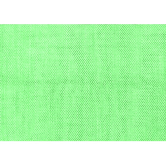 Ahgly Company Indoor Rectangle Solid Emerald Green Modern Area Rugs, 7' x 9'