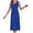 Blue, variant on Sleeveless Nightgowns For Women Cotton Long-Length Summer Sleep Dress Soft Breathable Plus Size V-Neck Comfy Solid Color Casual Home Wear