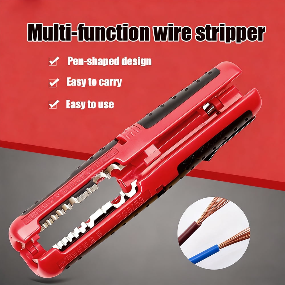 Wire Stripper Multi-Functional Electrician Cable Dismantling Stripper Crimper 8-13mm Low-Voltage Round Cable Hand Stripping Tool