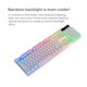 thumbnail image 5 of Matsuzay Teclado mecánico con luz de fondo de respiración colorida juego con cable 104 piezas de teclado de botones Juegos de teclado y mouse para computadora Blanco, 5 of 6