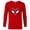New Red, variant on Marvel Spider-Man Modern Heart Mask Logo - Long Sleeve T-Shirt for Men - Customized-White