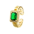 thumbnail image 3 of Copper Chain Shaped Ring With Micro Inlaid Zircon Geometric Design For Everyday Wear And Special Occasions Jewelry, 3 of 6