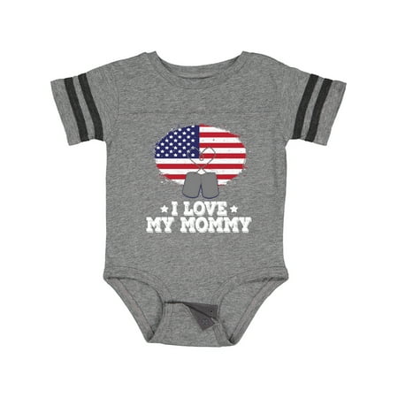 

Inktastic Military I Love My Mommy Gift Baby Boy or Baby Girl Bodysuit