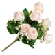 thumbnail image 4 of Simulación de flor de rosa artificial de 9 cabezas, decoración floral, ceremonia de boda, ramo de flores falsas, champán Jumpingount HA8171-02B, 4 of 6