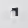 thumbnail image 2 of KAWOTI 1-Light Bathroom Vanity Light Matte Black Finish Wall Sconce with Flutted Glass, 2 of 9