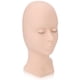 thumbnail image 3 of Cabeza de Maniquí de extensión de pestañas, párpados extraíbles, alta simulación de silicona, cabeza de práctica de entrenamiento, color rosa, 3 of 14