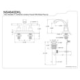 thumbnail image 5 of Kingston Brass NS4640DKL 4 in. Centerset Bathroom Faucet, Black Stainless Steel, 5 of 5