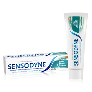 Sensodyne Tartar Control Whitening Sensitive Toothpaste, 4 oz, for Adults