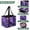 The Peacock, variant on Collapsible Car Trunk Organizer with Handles 600D Oxford for Car Kitchen and Home Storage, Trifolium 13× 10.2×10.8inch