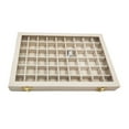 thumbnail image 1 of Organizador de joyas Wosthever Lints 54 rejillas caja de almacenamiento beige, 1 of 6