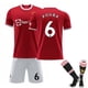 thumbnail image 5 of Xnb 2021 - 2022 camiseta local del Manchester United ¿ 7 traje de fútbol Ronaldo y conjunto de pantalones cortos - 18xs, 5 of 8