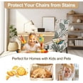 thumbnail image 6 of Printed Dining Room Chair Covers Set of 6, Stretch Kitchen Chair Covers Washable Parsons Chair Slipcover Removable Dining Chair Protectors for Hotel,Ceremony (Tropical Leaf Pattern), 6 of 6