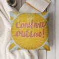 thumbnail image 3 of YINGXI  Boho Yellow Sun Hello Sunshine Throw Pillow Case,Cute Warm Summer Sun Decorative Cushion Cover for Farmhouse Home Living Room Bedroom Patio Terrace,Gifts for Family Friends Women Girls 18x18in, 3 of 5