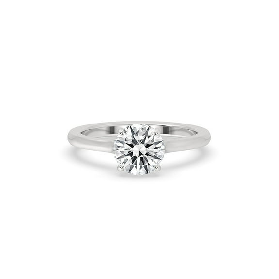 1.5 CT Round Cut Diamond Cathedral Setting Ring In White Gold, Lab Grown Diamond Wedding Ring, Anniversary Ring for women, Gift for her