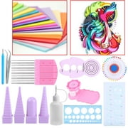 EOTVIA Paper Quilling Kit Quilling Tools and Supplies with Mould Crimper Comb for Decorative Quilled Paper Crafts