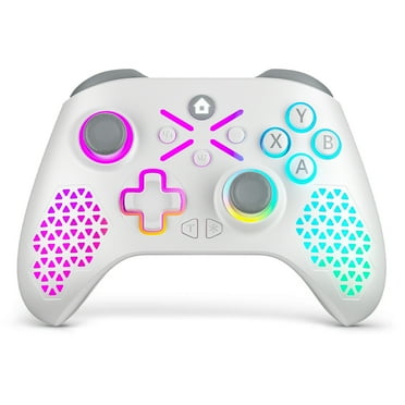Bonadget Xbox Controller with RGB - Wireless Control Compatible with Xbox One s/x, Xbox Series s/x, PC Gamepad with 2.4G Wireless Adapter, Rechargeable Battery (Black)
