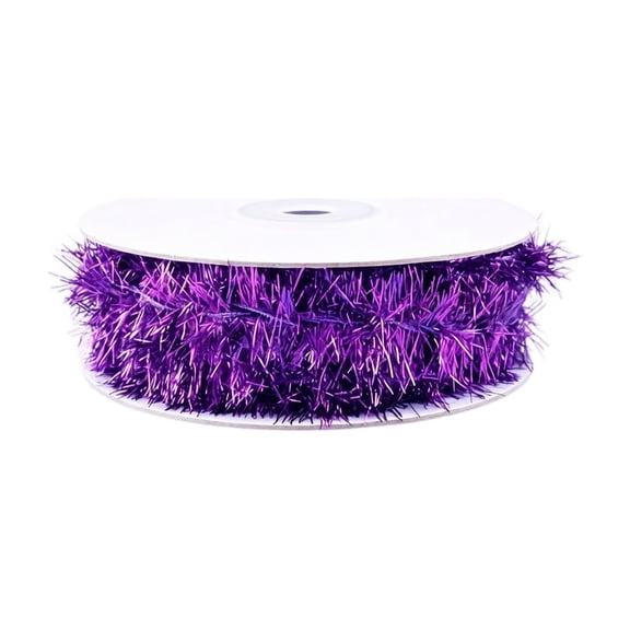 Title: Halloween Garland Outdoor Metallic Wire Tinsel Trim, Flexible Chenille Hobby for Christmas Tree Decorations, Indoor Party and Home Decor, Hanging Ornament for Mantel, Wall,